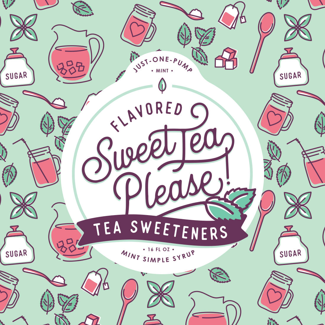 Sweet Tea Sweetener Package Design