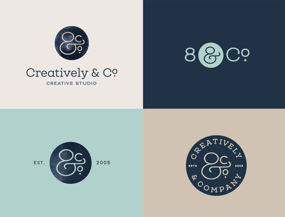 Creatively & Co Logo versions 